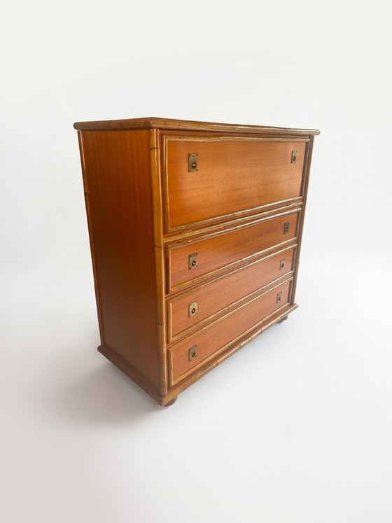Image 1 of Vintage rotan commode DAL VERA - Italy