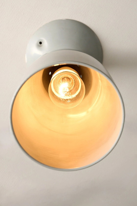 Set di 2 Lampade Coniche Direzionali da Parete o Soffitto Philips, Belgio, ca. anni '50, Applique, Metallo (foto 4 di 5)