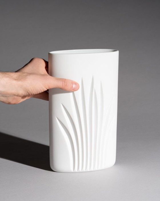 Image 1 of Bisque Porcelain Vase by Claus Josef Riedel for Rosenthal Studio Line Minimalist