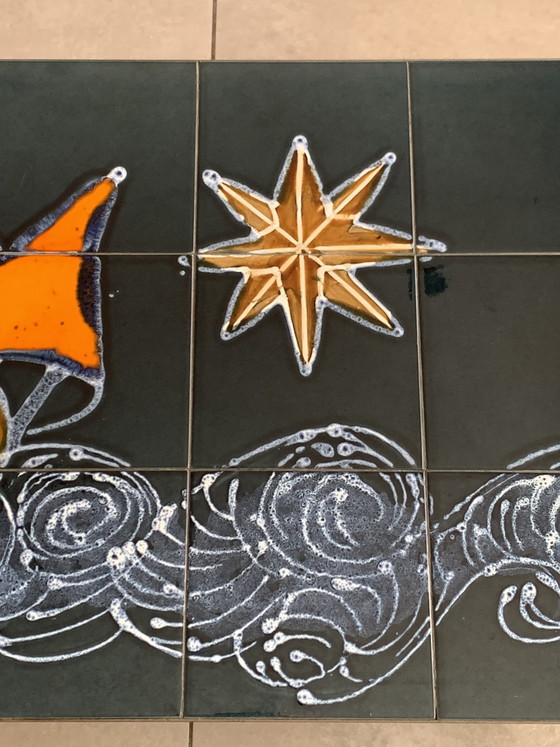 Image 1 of Vintage Ceramic Tile Table – 1960s/1970s