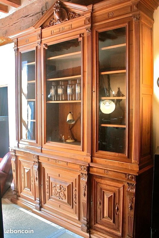 Bibliothèque de Pharmacie / Apothicaire / Meuble de Style