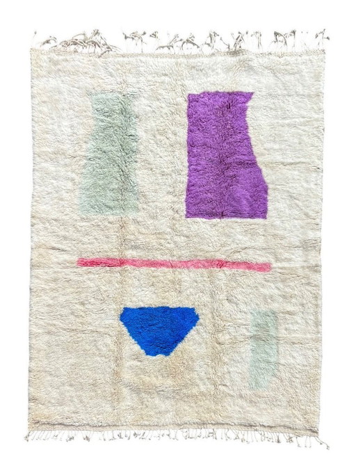 Tappeto marocchino Mritr in lana fatto a mano 210x300 cm – Tappeto berbero moderno