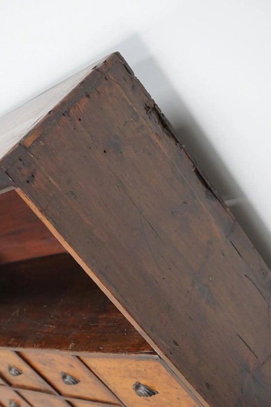 Image 1 of Antiker Apothekerschrank aus viktorianischer Zeit, gefertigt aus Hartholz und Kiefernholz