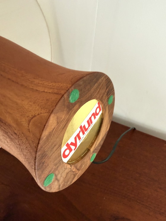 Image 1 of Lampada da tavolo vintage in teak XL, Dyrlund &#39;80