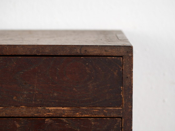 Antique Japanese Desk Chest with Three Drawers – Meiji / Taishō Period (c. ) (photo 34 of 40)