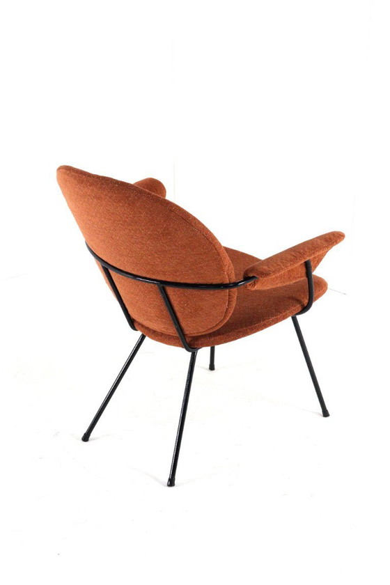 Image 1 of Fauteuil vintage Kembo recouvert de tissu 'Lith'
