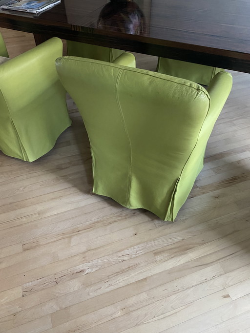 4 Gelderland Eet kamer stoelen kiwi verde 
