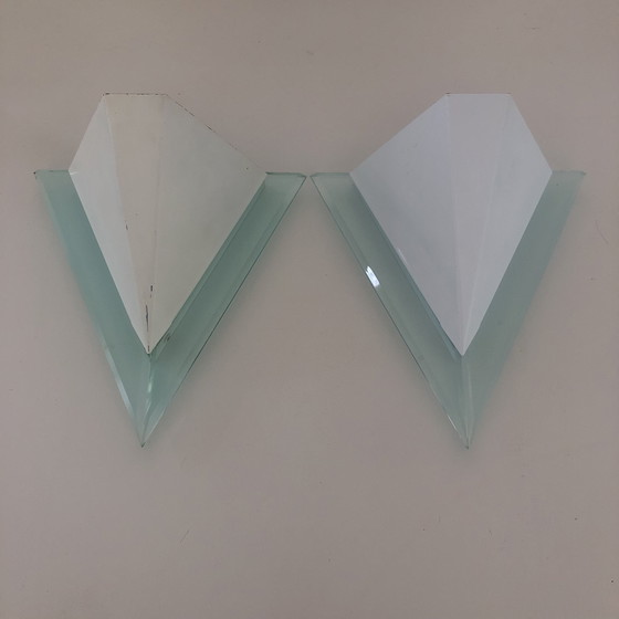 Image 1 of 5x triangle vintage lampe murale moderne