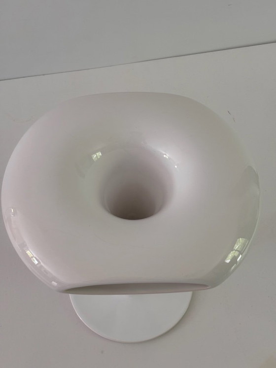 Image 1 of Marc Newson Sci-Fi Vase for Cor Unum, 1993, White Glazed Ceramic, New in Original Box, Signed