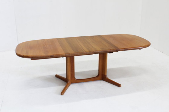 Image 1 of Tavolo da pranzo ovale allungabile vintage Glostrup in teak massello, stile danese.