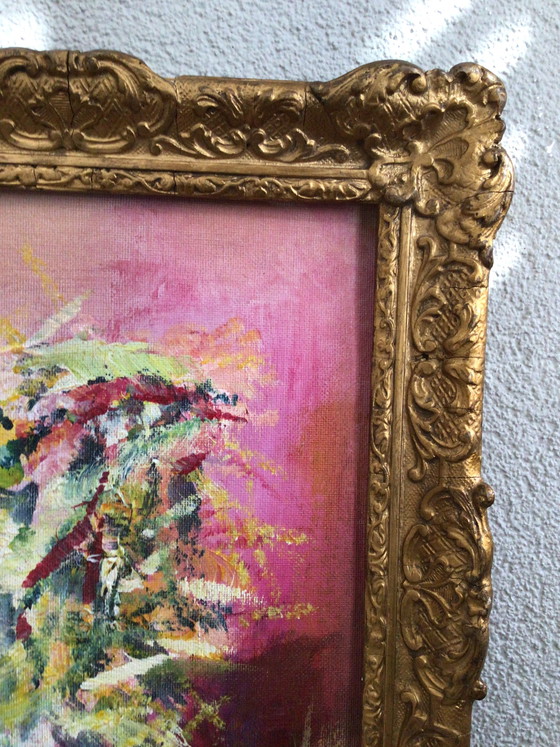 Image 1 of Oil painting in an antique frame