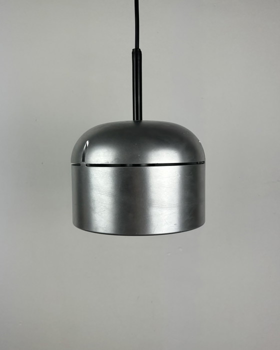Image 1 of Staff Leuchten Arnold Berges Duo Silver Vintage Pendant Lamp, Space Age, 70s, Mid Century, Industrial design, Germany, 1970s
