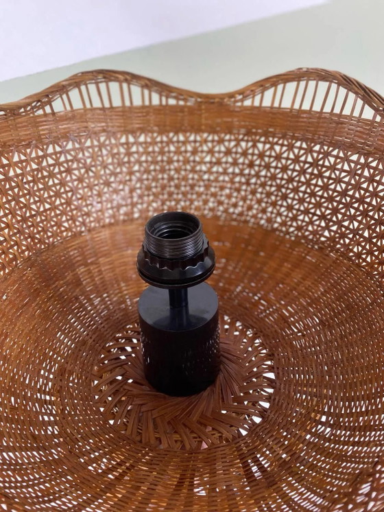 Sospensione vintage in canna – Lampade a sospensione, Wicker, Rattan, Bohemian (photo 3 of 17)