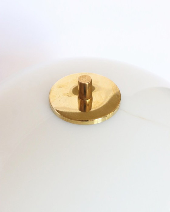 Lampadaire Vintage Space Age Bent Karlby – Plastique, Laiton (photo 10 of 12)
