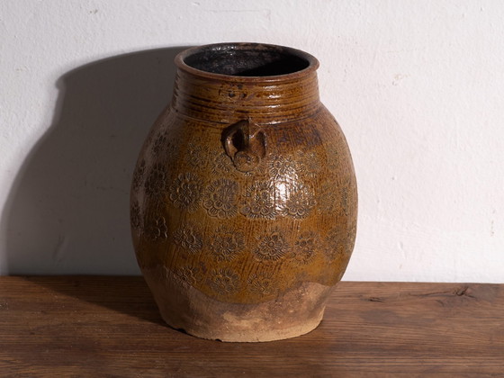 Antique Chinese glazed stoneware vase – China, circa 1900 – Rustic (photo 28 of 40)
