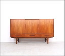 Deens vintage design teak highboard met lades, 1960s