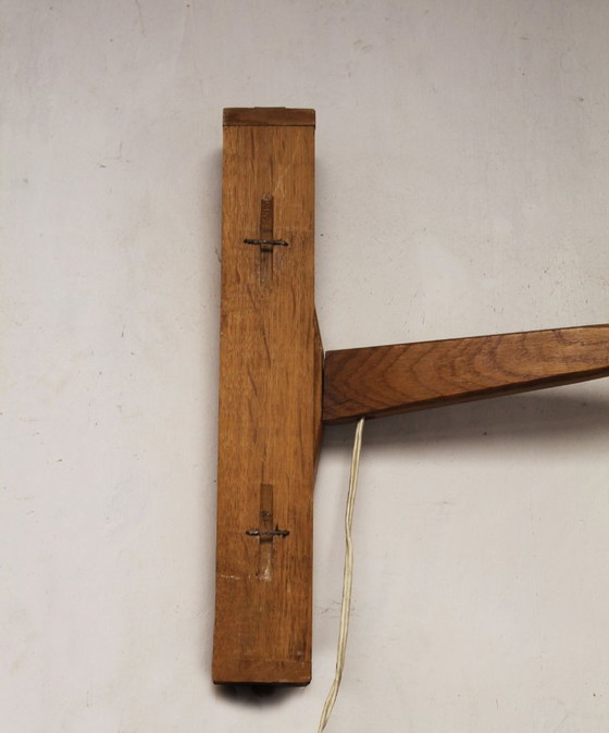 Vintage Tsjechische Houten Wandlamp Met Opaalglas, Jaren 60 – Wandlampen (photo 10 of 10)