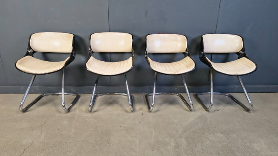 Image 1 of Ensemble de chaises à repas Arpège Étienne Fermigier pour Baumann, 1970