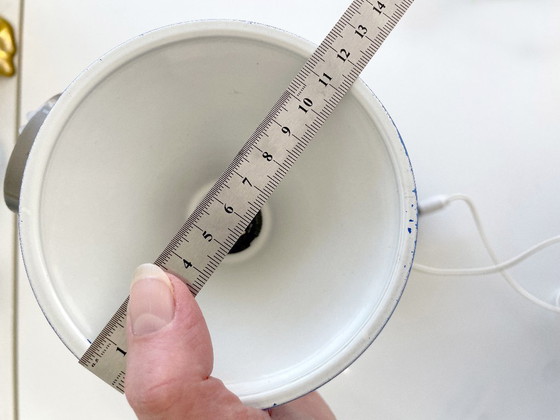 Image 1 of 2x vintage design LAMPS Belid blue PostModern 80s 90s retro