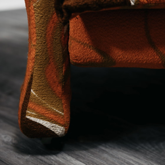 Image 1 of Guarnacci Padovano Vagnoni Paar 1-zits fauteuils Mod. Ionica-ontwerp jaren 70
