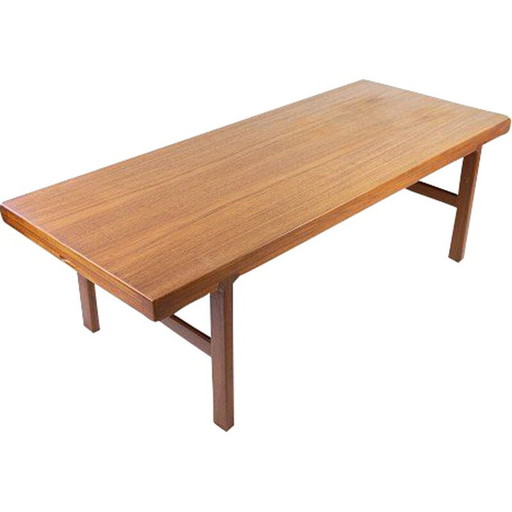 Tavolino da caffè vintage in teak con prolunghe, Danimarca 1960