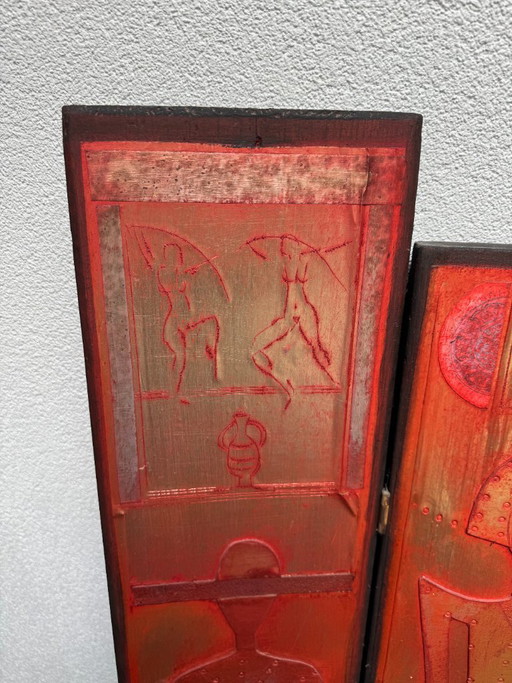 Triptychon des Künstlers Jan Noordhuis aus Noordwijk