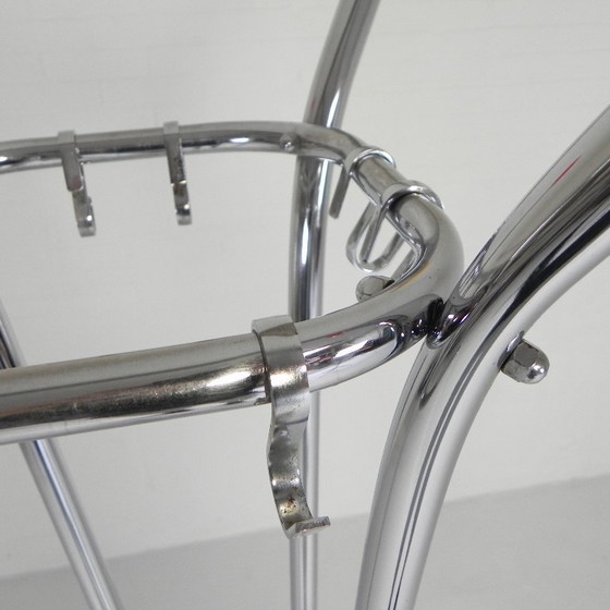 Image 1 of Rare chrome coat rack with colored balls, 1950s