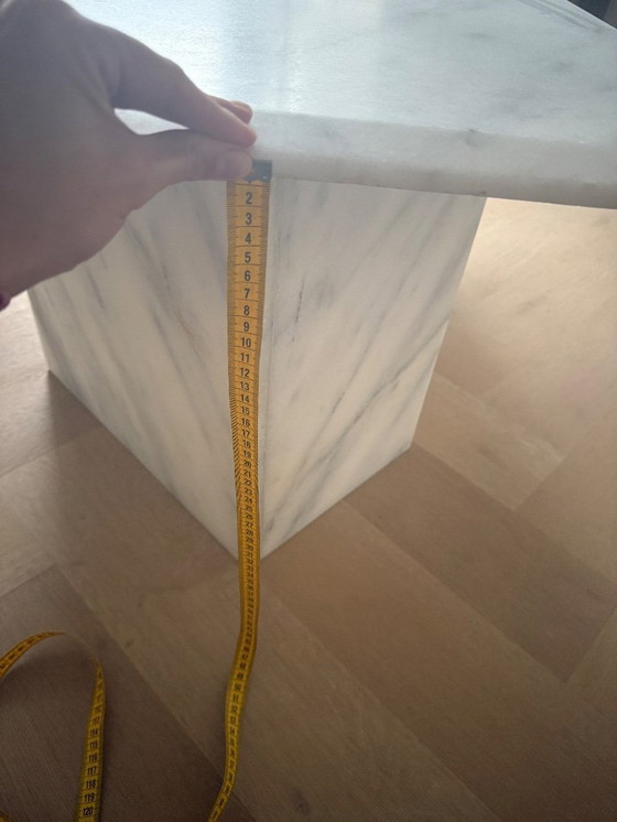 Image 1 of Italiaans carrara marmeren salontafel 
