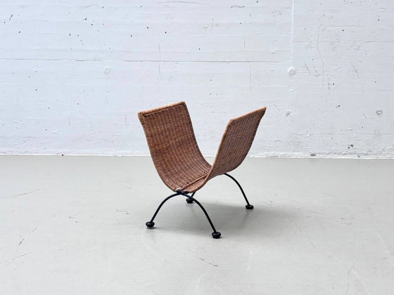 Revistero plegable de ratán, década de 1960. – Armarios de almacenamiento, Rattan (photo 9 of 11)