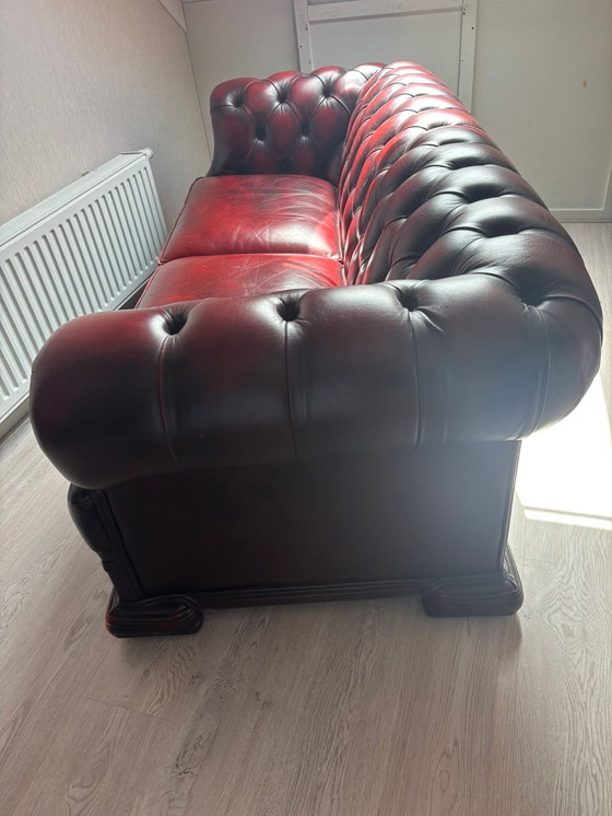 Image 1 of Prachtige bank in chesterfield stijl