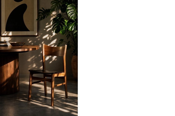 Image 1 of Vintage Mid-Century Scandinavian Modern Dining Chairs in Beech and Teak, 1960s, Set of 4