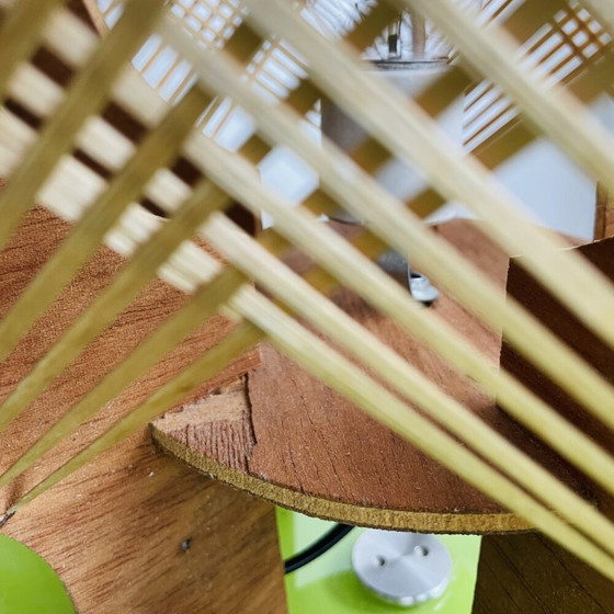 Image 1 of Portuguese mid century sculptural wooden table lamp, 1960s