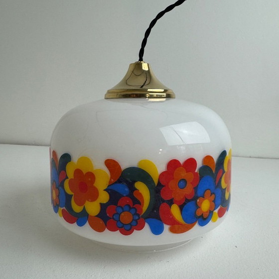 VECCHIA LAMPADA A SOSPENSIONE IN OPALINA 1970 VINTAGE – Lampade a sospensione, Vetro (photo 6 of 10)