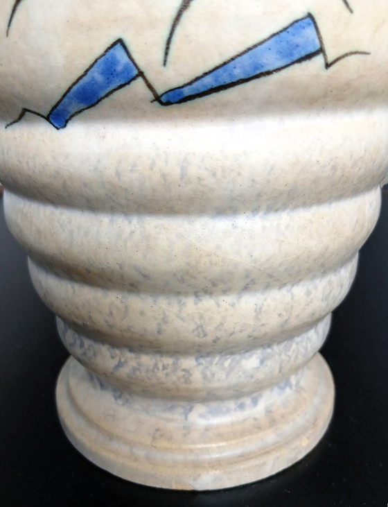 Ugo Zaccagnini - Raro vaso di design italiano – Vasi, Ceramic (photo 11 of 12)