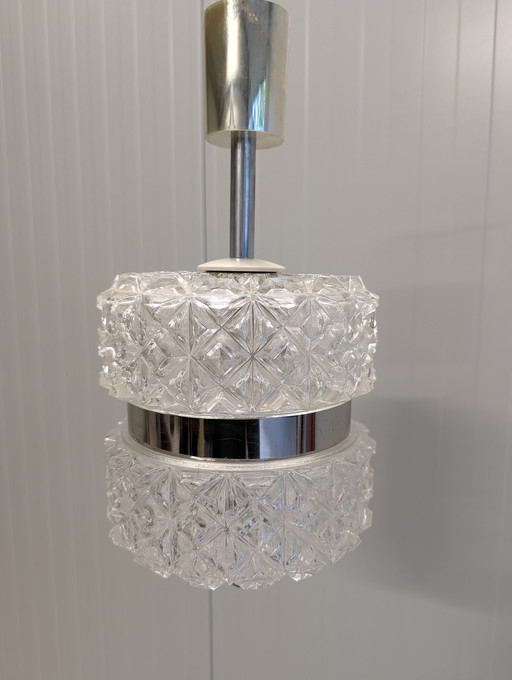 Kristallglas-Pendelleuchte von Austrolux Vienne aus den 1960er Jahren