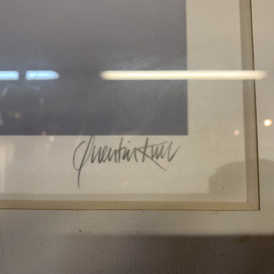 Image 1 of Lithographie "Rote Stühle" von Ole Kurtzau