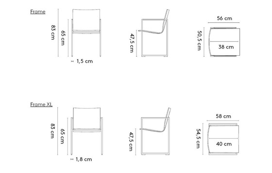 Image 1 of 4 Arco Frame XL chairs