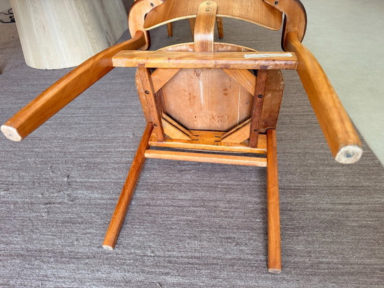 Chaise Domus en Teck, Ilmari Tapiovaara pour Knoll International, Années 50, Édition Rare (photo 3 of 10)