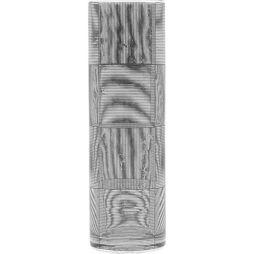 Vintage glaVintage Art Optique glass vase for Moma, New Yorkss vase optical art Sydney Cash design for Moma New York
