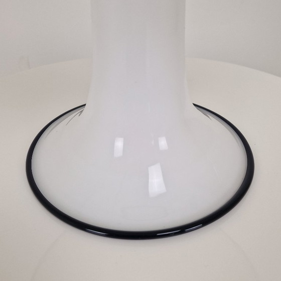 Image 1 of Seltene 1970er Pilzlampe aus Murano - mundgeblasenes Glas mit weißem Streulicht