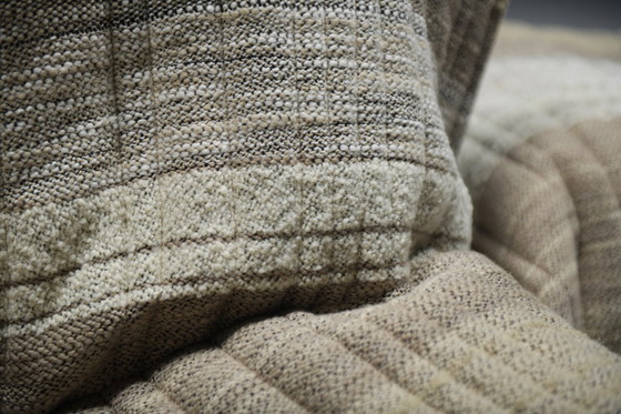 Image 1 of Prachtige YOKO + poef in nieuwe Jacquard wollen stof - Michel Ducaroy - Ligne Roset