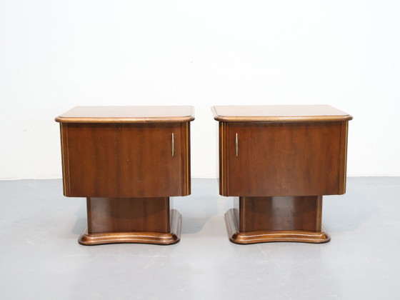 Image 1 of Set nachtkastjes art deco