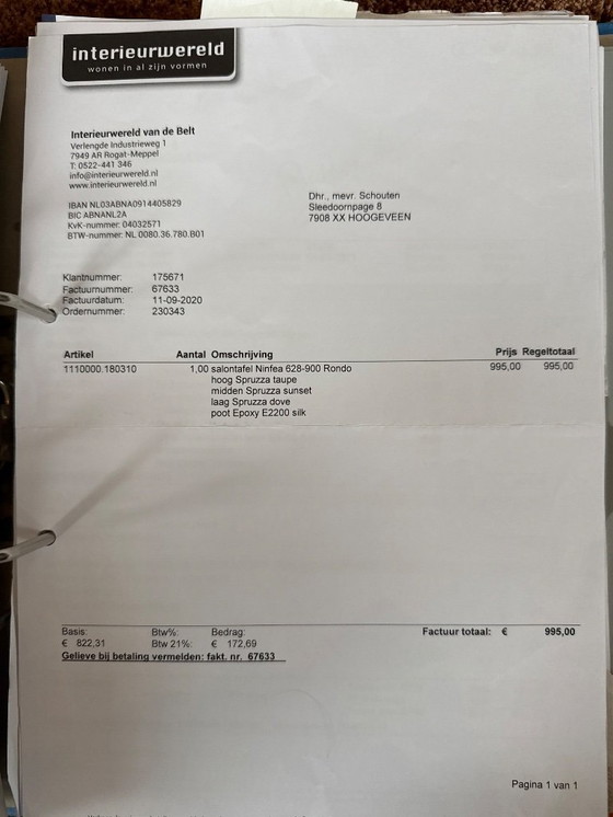 Image 1 of Tavolino da caffè Leolux