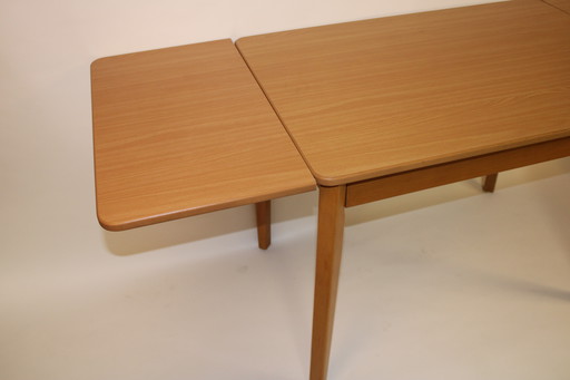 Vintage extendable wooden dining table