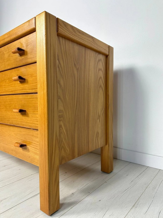 Image 1 of Vintage ladekast van iepenhout van Maison Regain, Franse mid-century modern stijl, jaren 60.