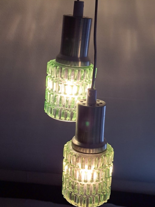 Lampes suspendues vintage de l'ère spatiale