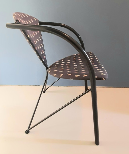 Eetkamerstoelen Matthias Gürtler voor Artifort jaren '80 (6 stuks) – Textile, Metal (photo 2 of 13)
