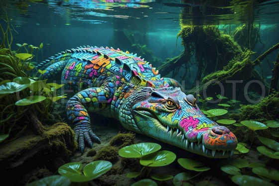 Image 1 of Photo printed on plexiglass / Limited edition / Street art / Original decoration / Pop art / Art deco