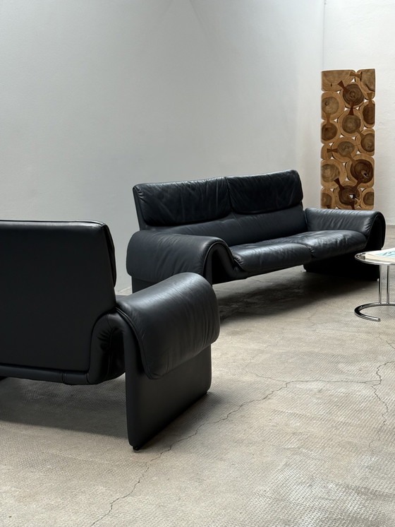 Image 1 of POLTRONA IN PELLE DE SEDE DS 2011 BLU SCURO