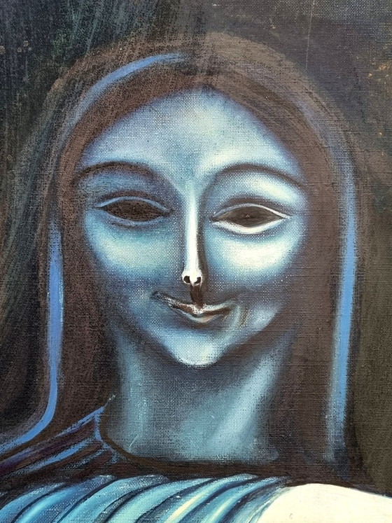 Hellmuth Eichner (1936–2012) – Dipinto ad olio “Salome e San Giovanni…” (1966) – Decorazioni murali, Canvas (photo 3 of 10)